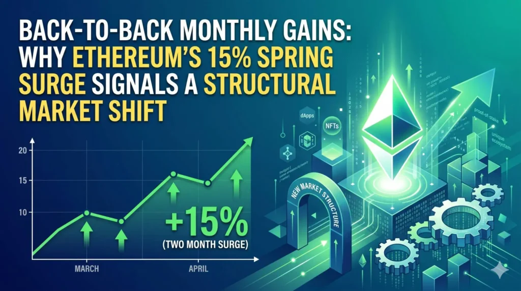 Back-to-Back Monthly Gains Why Ethereum’s 15% Spring Surge Signals a Structural Market Shift