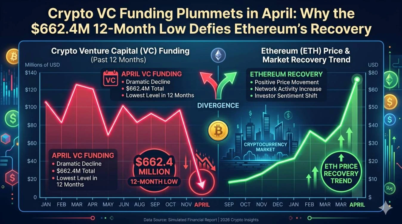 Crypto VC Funding Plummets in April Why the $662.4M 12-Month Low Defies Ethereum’s Recovery