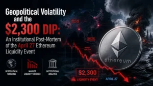 Geopolitical Volatility and the $2,300 Dip An Institutional Post-Mortem of the April 27 Ethereum Liquidity Event