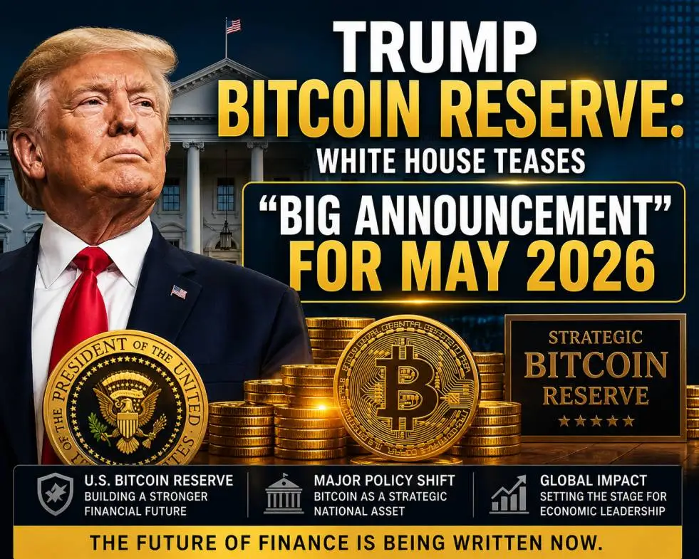 Trump Bitcoin Reserve White House Teases Big Announcement for May 2026